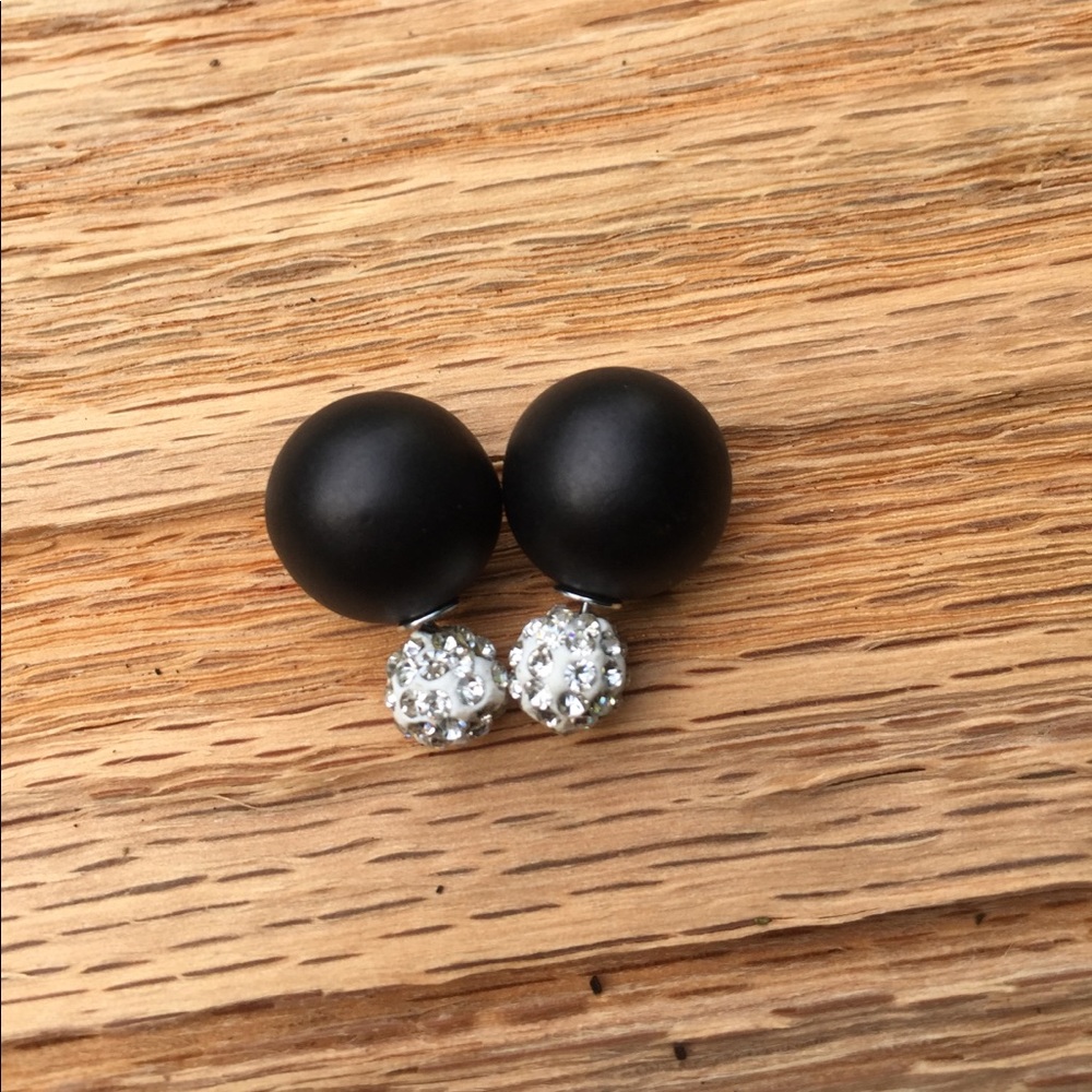 Beautiful Black Diamond‎ Earrings